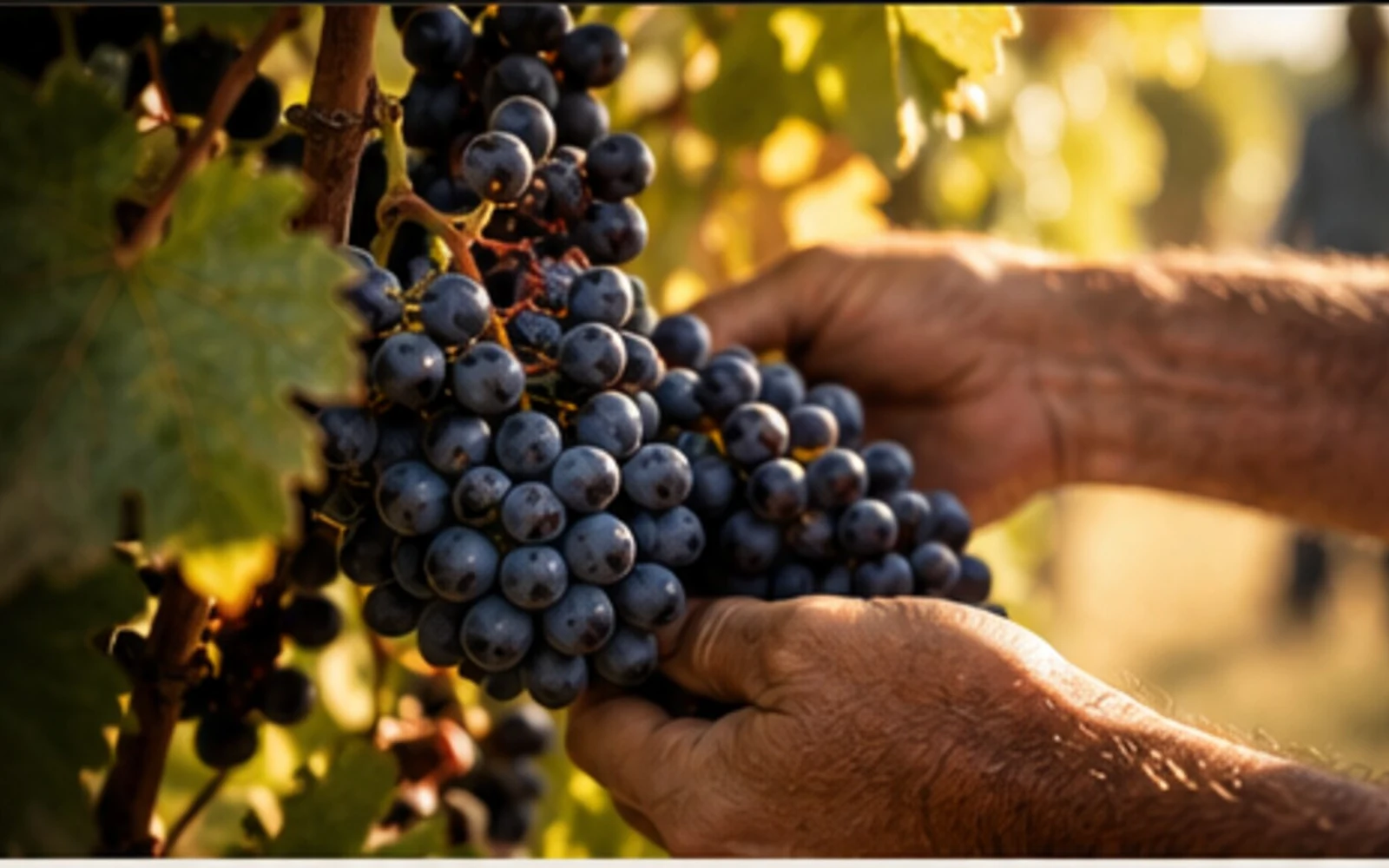 Trauben als Motiv für Weinimport und Handel